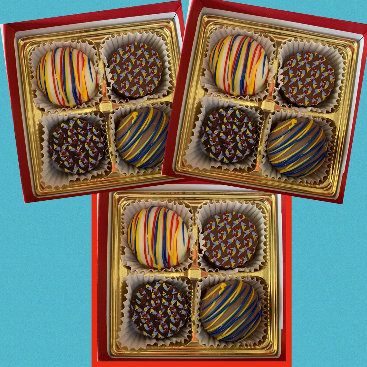 Autism Chocolate and Truffle 4 pc Assort for Shipping 3 Box/order
